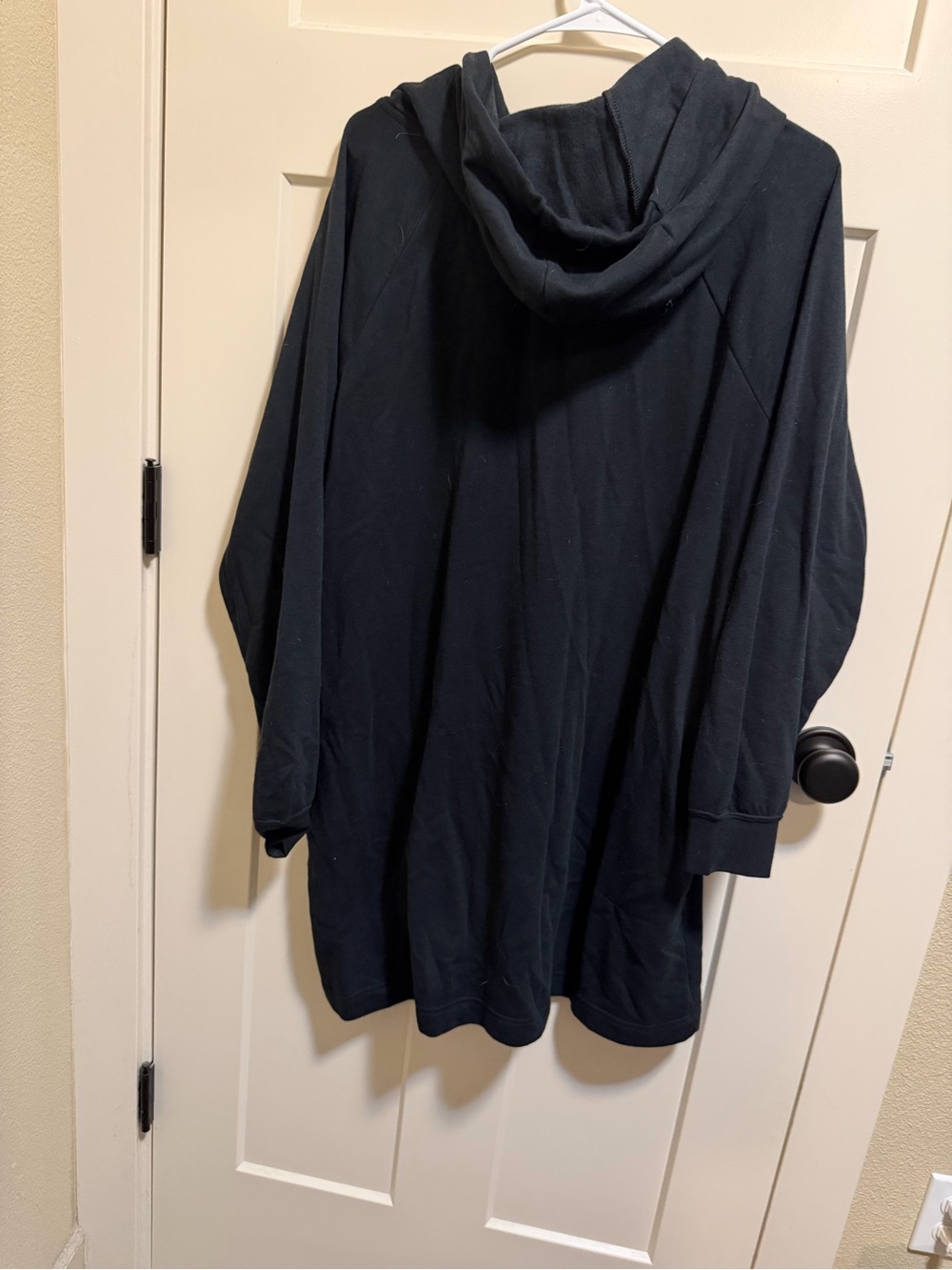 Nike Black Hoodie Dress with Metallic Gold Script - Picture 3 of 4